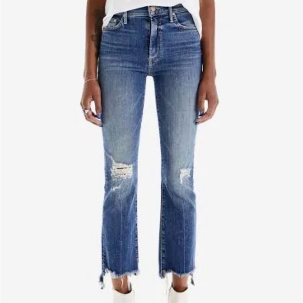MOTHER The Insider Crop Step Chew Jeans